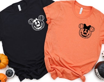 Disney Halloween Shirts-Disney Halloween Family Shirts-Disney Halloween Couple-Disney Shirts-Disney Pumpkin Shirts-Halloween Mickey Minnie