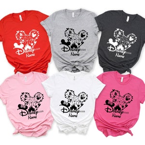 Custom Disney Trip 2025 T-Shirt, Disney Family Shirt, Disney Squad Shirt, Disney Trip Shirt, Matching Named Family Disney Vacation Shirt