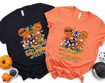 Mickey's Not So Scary Disney Halloween 2026 Shirt, Disney Matching Custom Family Halloween Shirt, Mickey Minnie Halloween Trip Shirt