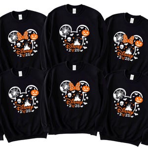 Disney Halloween 2025 Family Matching Sweatshirts, Mickey Minnie Spooky Sweatshirt, Disney Halloween Vacation Crew Neck image 4