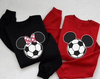 Disney Minnie Mickey Mouse Ears Soccer Sweatshirt, Magic Football Fan Hoodie, Gameday Sweater, 2026 Soccer Season Sweater