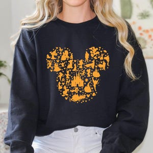 Mickey Head Sweatshirt, Disneyland Trip Sweatshirt, Disney Family Trip Sweatshirt, Disney Mickey Silhouette Sweatshirt, Disney Hoodie