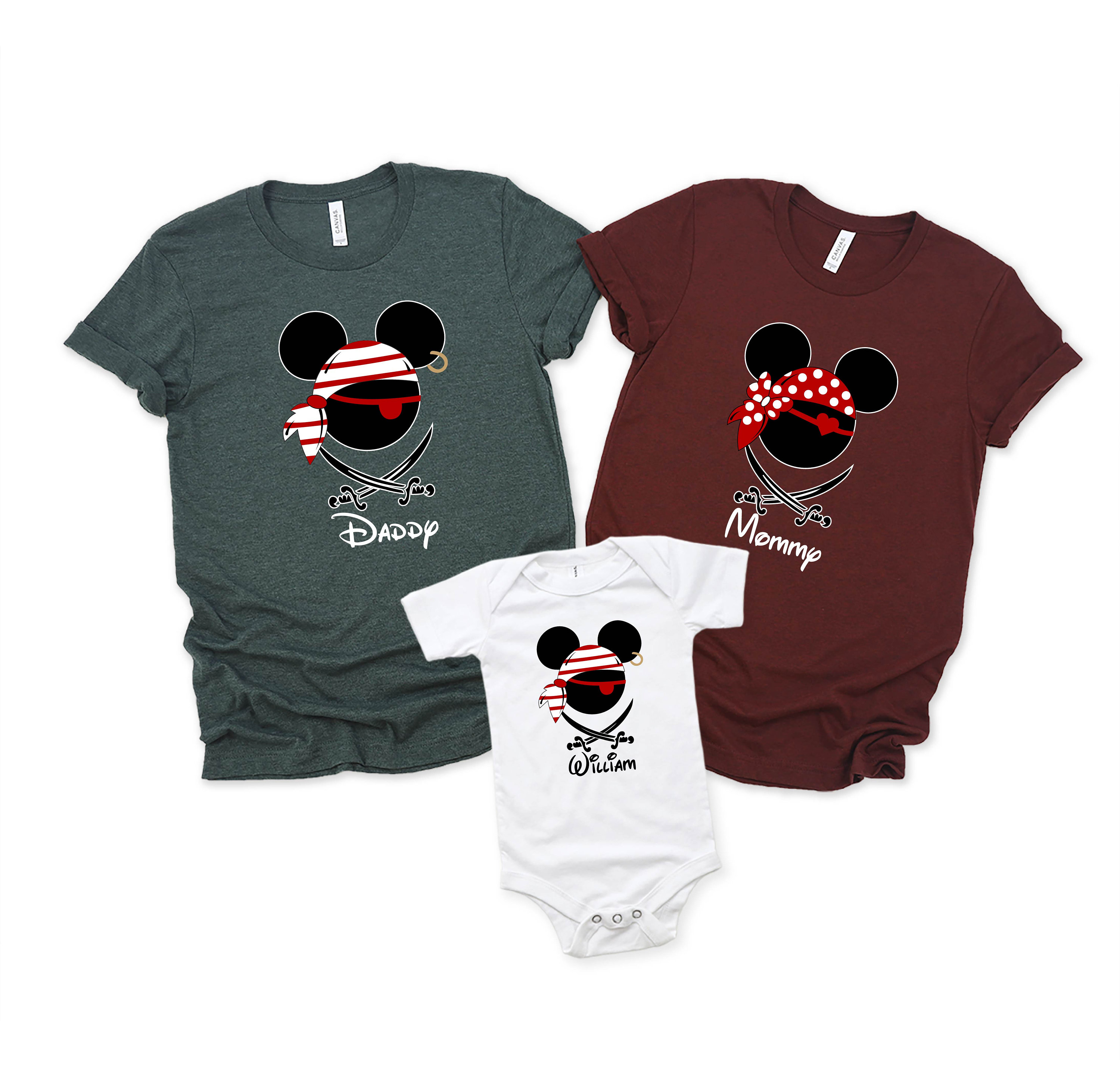 Discover Disney Pirate Family Shirts