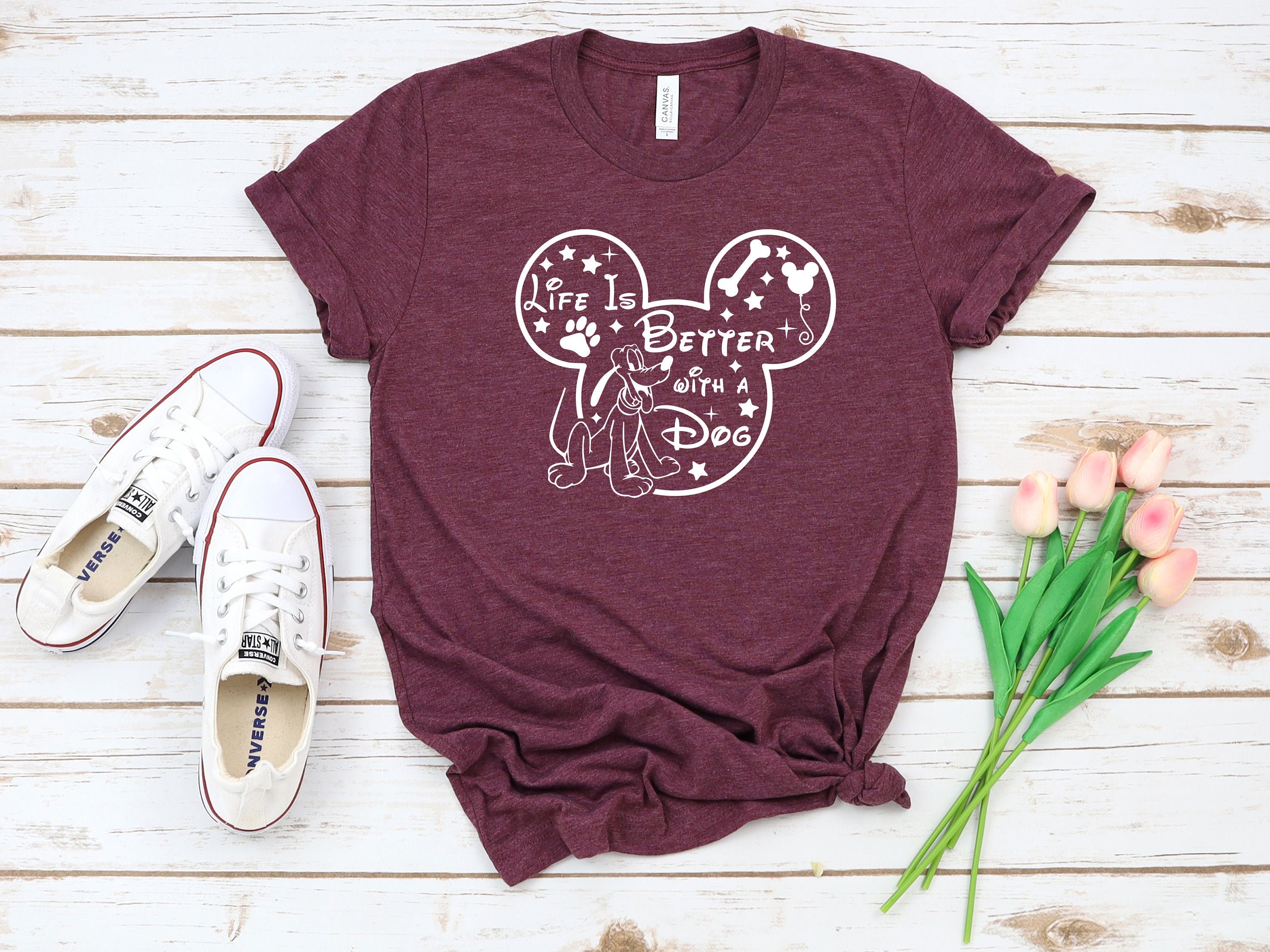 Discover Life is Better with Dogs Disney Shirt, Disney Dog Shirt