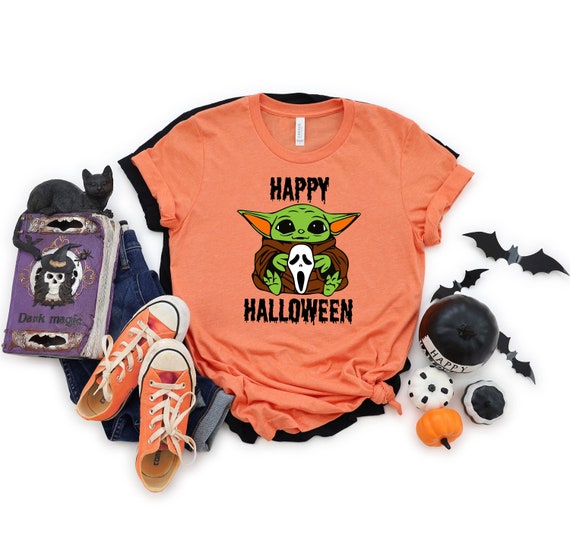 Baby Yoda Halloween Shirt, Baby Yoda Shirts, Hallowen Shirt, Disney Halloween Shirt, Disney Baby Yoda Halloween Shirt, Halloween Party Shirt
