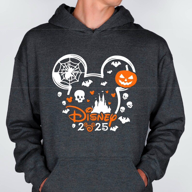 Disney Halloween 2025 Family Matching Sweatshirts, Mickey Minnie Spooky Sweatshirt, Disney Halloween Vacation Crew Neck image 5