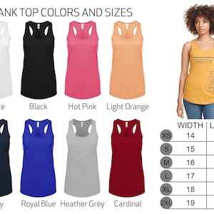 Quality women tank top  models, available in many colors including black, white, orange, navy, blue, pink colors, xs-s-m-l-xl-2xl sizes available, perfect suitable for all combinations, next level branded relaxed women tank tops.