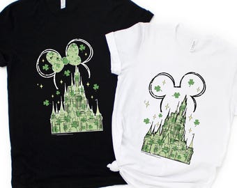 Passendes Familie Disney St. Patricks Tag Shirt, Disneyland Urlaub Shirt, Disney Schloss Magic Kingdom Shirt, Kinder St Patricks Shirt
