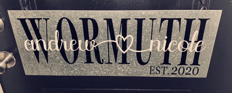 Galvanized sign