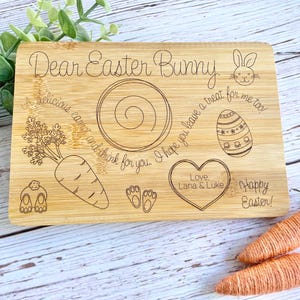 Easter Bunny Tray | Easter Board | Easter Bunny Treat Tray | Easter Decor | Kid’s Easter | Wooden Bunny Tray | Custom Easter Board