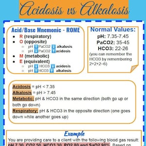 Acid Base Balance ABGs Practices with Answers NCLEX tips on ABGs Tips to study Acid/Base Balance image 1