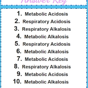 Acid Base Balance ABGs Practices with Answers NCLEX tips on ABGs Tips to study Acid/Base Balance image 5