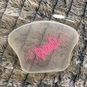 Face Mask Carrying Case, Face Mask Storage, Face Mask Case, Face Mask Holder with “july seventh” font style