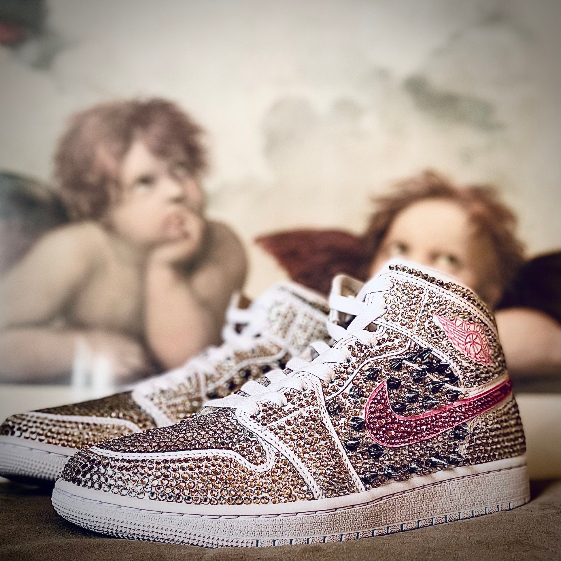 Jordan 1 Bride LV  Swag shoes, Trending womens shoes, Custom nike