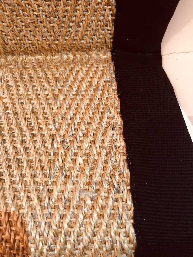 Natural Sisal Herringbone Stair Runner with Black or Beige ...