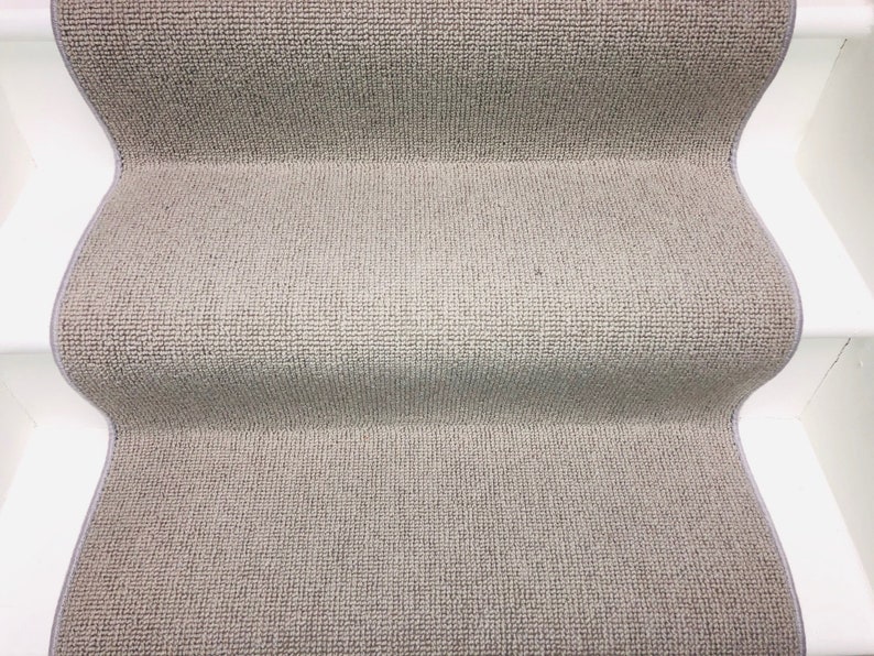 Sample of Grey Loop Pile Carpet Runner With Whipped Edge Etsy