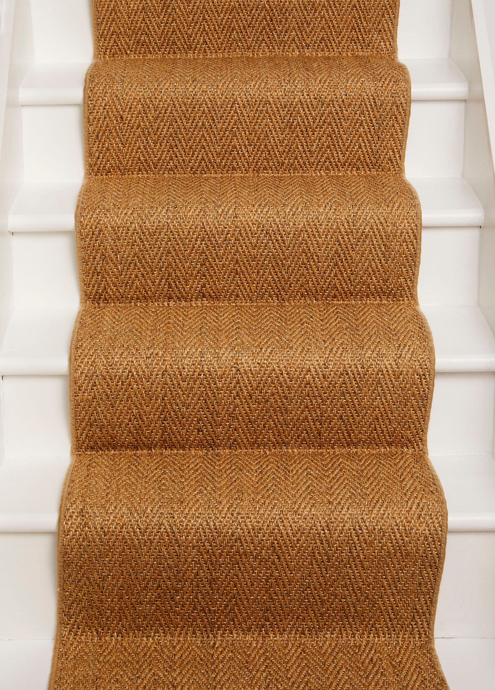 Sisal Herringbone Runner with Whipped Edge Etsy