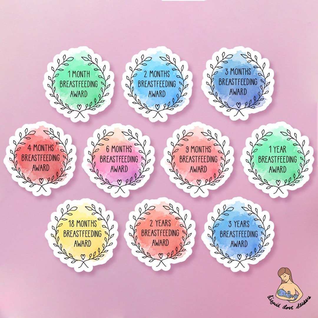Breastfeeding Award Stickers Ten Pack Etsy