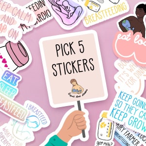 Pick Five Breastfeeding Sticker Pack