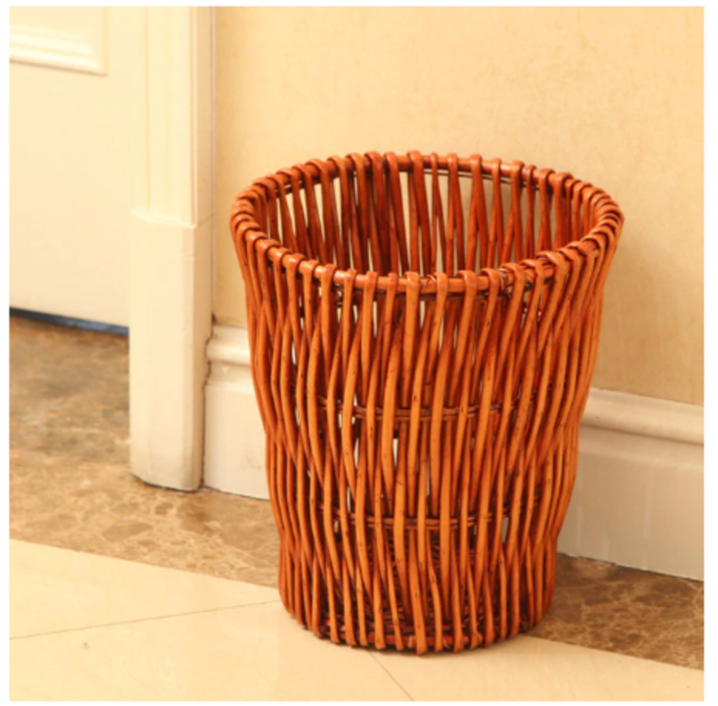 Papelera de reciclaje hecha a mano puede madera basura del | Etsy