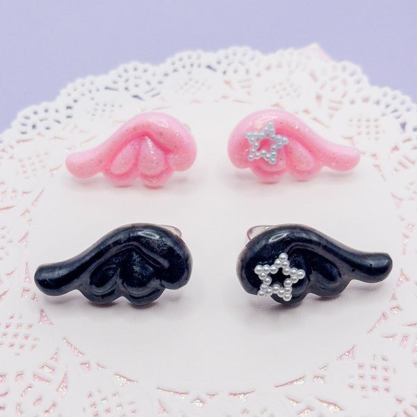 Angel Wing Ring Set Kawaii Lolita Fashion Resin Accessory