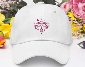 Embroidered Uterus Hat – OBGYN Gift, Medical Student Cap