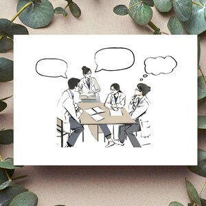 Fill-in-the-Blank Med Studentenkarte Geschenk - DIY Konversationsblasenkartengeschenk für die Medizinische Schule - Einzigartiges benutzerdefiniertes lustiges Kartengeschenk für Studenten