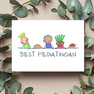 Melhor Cartão de Presente para Pediatra - Cartão de Agradecimento ao Pediatra - Melhor Presente para Médico Pediatra de Todos os Tempos - Cartão de Presente para Futuro Médico Pediatra Residente