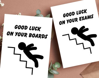 Funny Medical School Boards Card - Good Luck on Exams