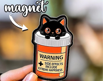 Magneti Per Frigorifero Divertenti Con Gatto E Frasi - Design Retrò LANOLU Da Berlino - 8 X 5,5 Cm, Regalo Per Amanti Dei Gatti - 4