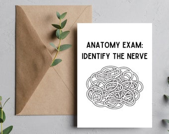Funny Anatomy Card – Medical School, Doctor Gift