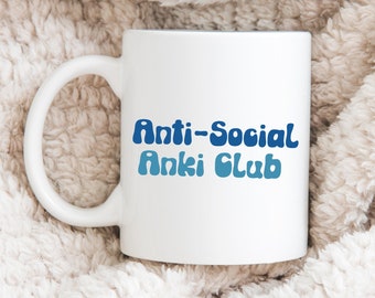 Anti Social Anki Club Mug – Funny Gift for Medical Students