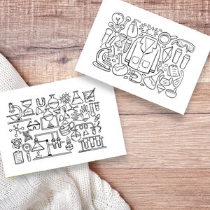 Tarjeta de regalo con dibujos bonitos de Lab Tech Research Lab: tarjeta para científicos, estudiantes de medicina, médicos, residentes, Lab Tech Laboratory Reality