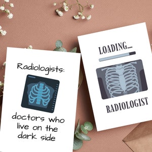 Cadeau carte de chargement radiologue - cadeau de correspondance pour une résidence en radiologie - carte de médecin résident futur radiologue - cadeau de remise des diplômes d'une faculté de médecine