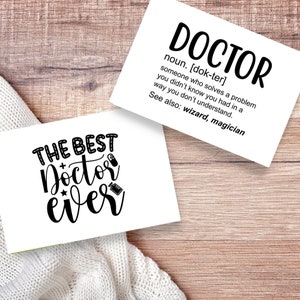 Melhor Cartão de Presente de Médico de Todos os Tempos - Cartão de Parabéns para Estudante de Medicina Futuro Médico - Cartão de Agradecimento ao Médico - Cartão de Presente para Residente