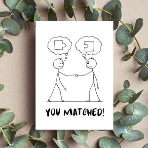 Cartão de felicitações de residência do Match Day - Cartão de residente do Match Day para estudante de medicina, enfermeiro, dentista, médico - Cartão de presente do Match Day
