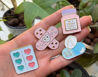 Funny Pill Enamel Pin - Gift for Doctors, Nurses, Pharmacists