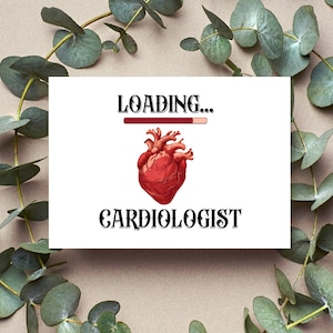 Cardioloog Card cadeau - nieuwe kaarten Fellowship Match Card cadeau - nieuwe acceptatiekaart collega cardiologie - Best Heart Doctor