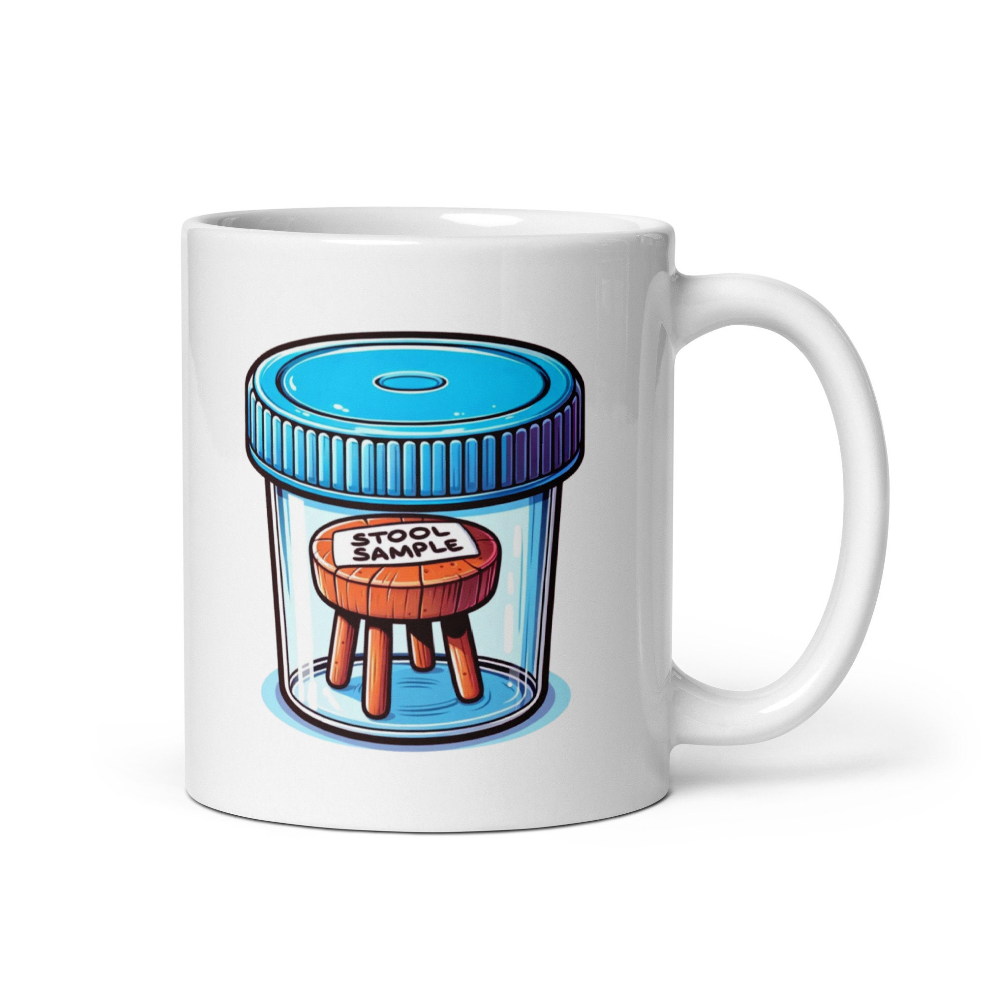 Stool Sample Humor Stool Sample Funny GI Joke Mug - Gastroenterologist Humor Mug - Gift ...