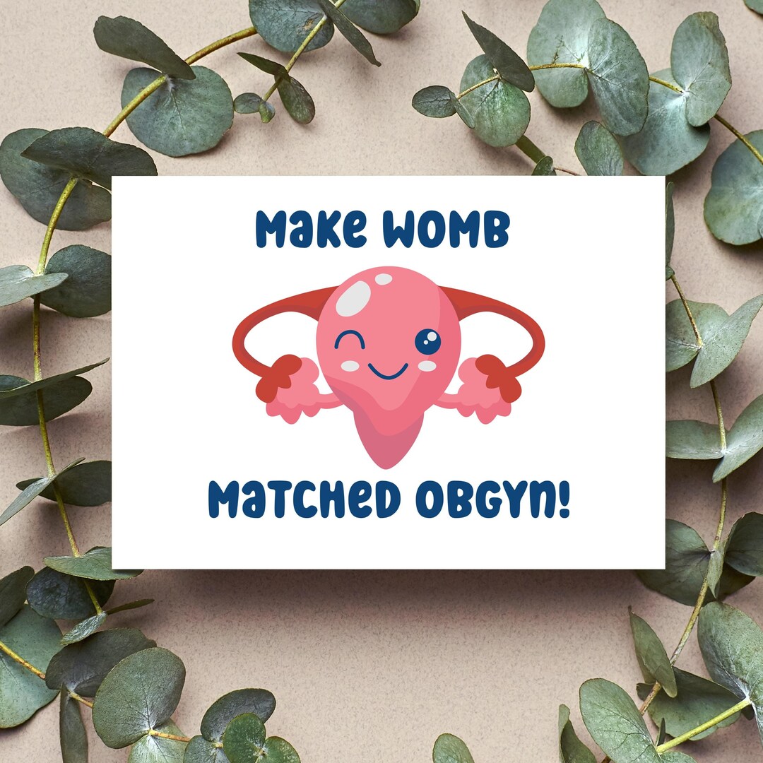 Matched OBGYN Card Gift - Obstetrics and Gynecology Match, OBGYN ...