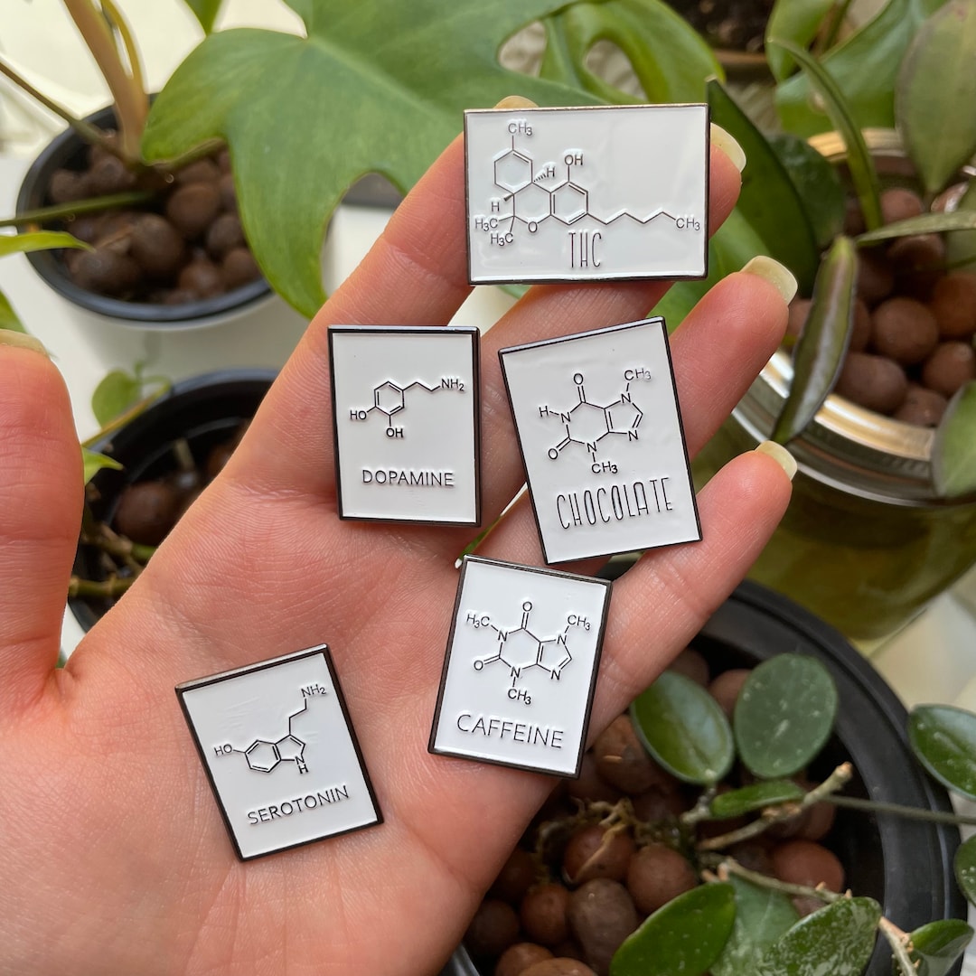 Drug Name Chemical Structure Enamel Pin Medical Badge for Doctors