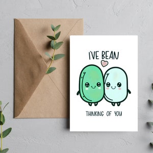 I've Been Thinking of You Medical Pun Card - Funny Card Gift for Med Student for Future Doctor Nurse PA - Pre-Med Pun Joke Greeting Card