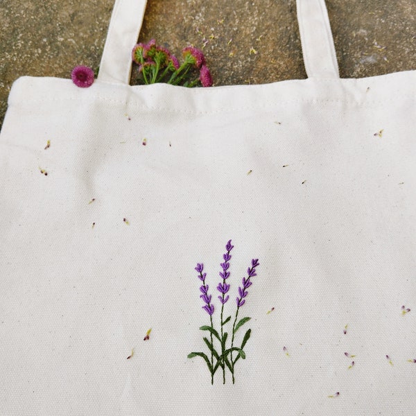 Embroidered Tote Bag - Etsy