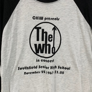The Who 1967 Detroit shirt