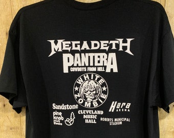 Megadeth Pantera White Zombie 1993 IATSE XL - Etsy