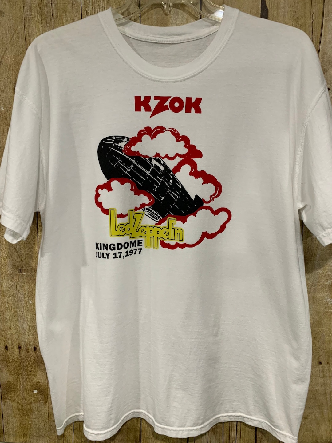 ライブTシャツ Led Zeppelin 1977 Seattle Concert XL - Etsy