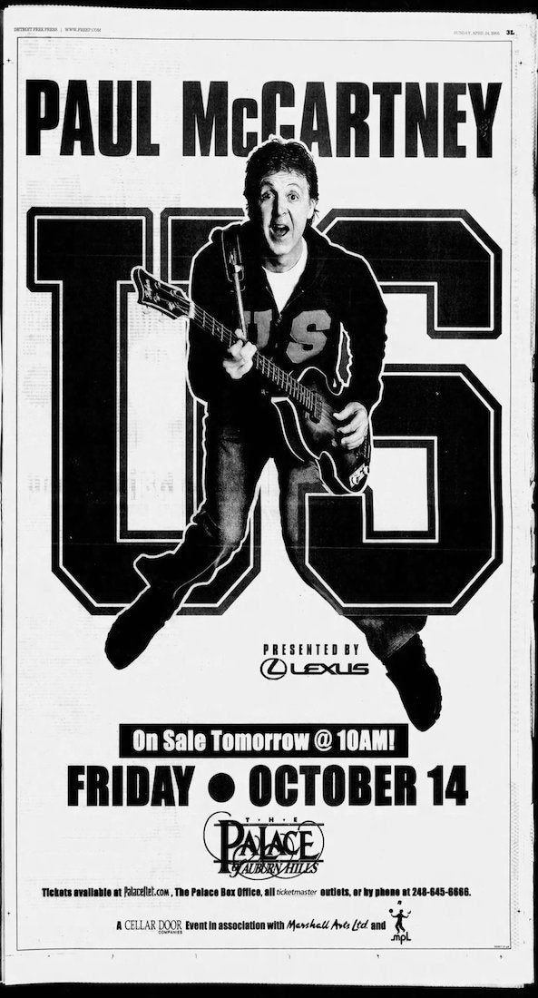 Paul Mccartney 2005 US Tour M - Etsy