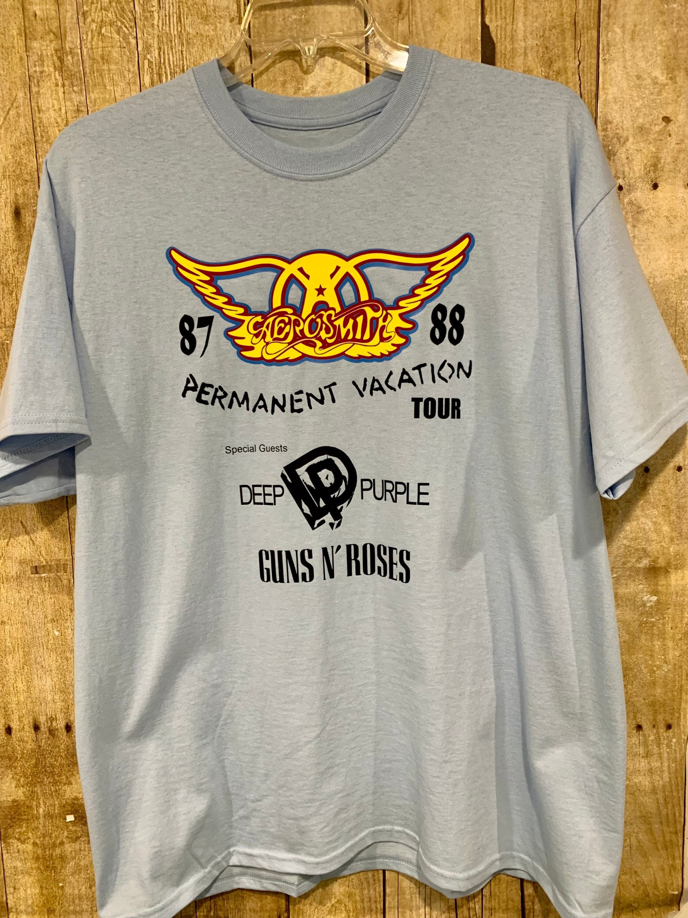 エアロスミス ヴィンテージTシャツ① コピーライトあり（1988年） M