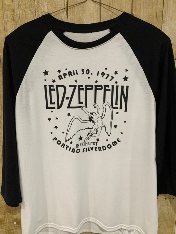 Led Zeppelin 1977 Pontiac Silverdome Michigan XL - Etsy Israel