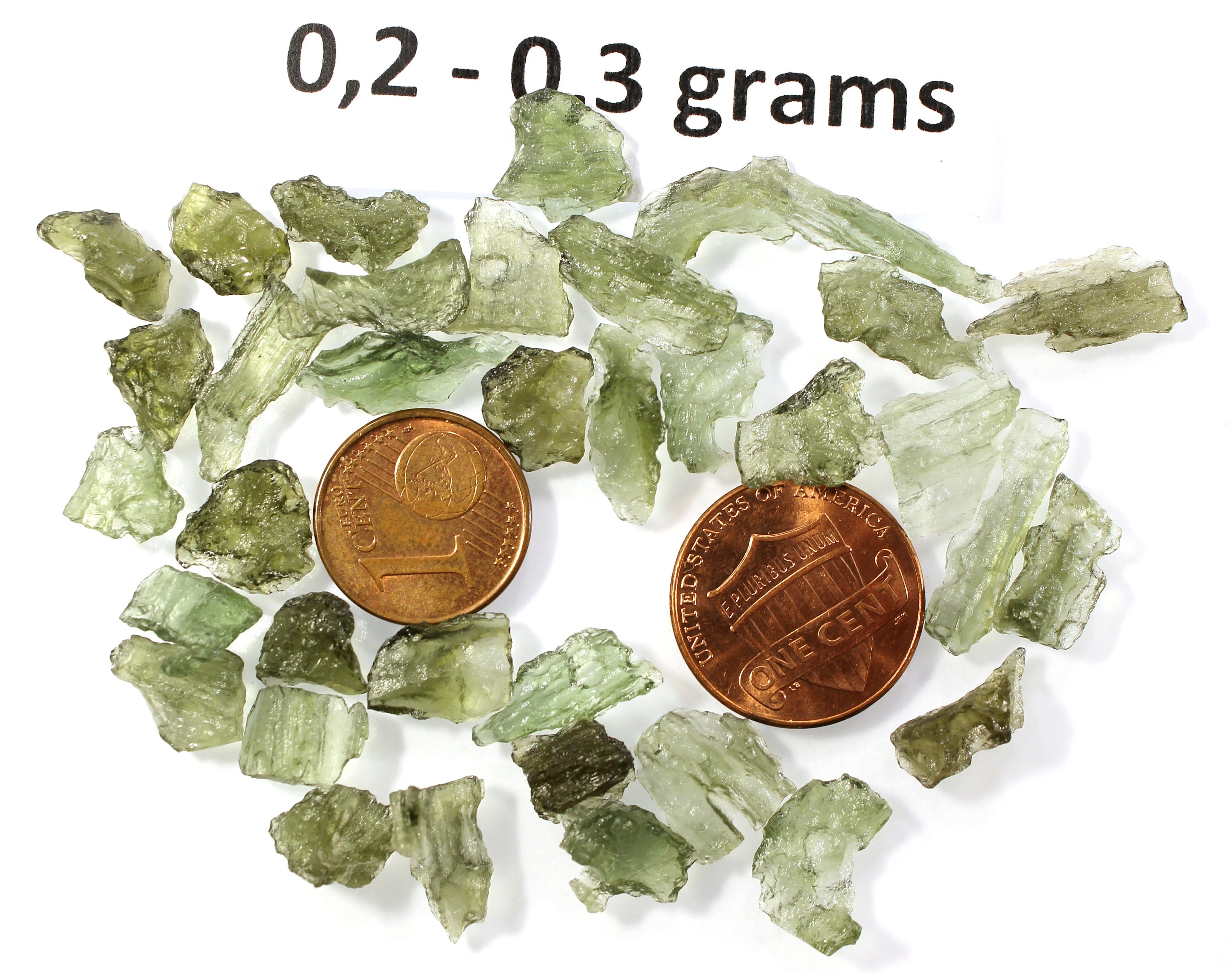 Natural Czech moldavites from locality CHLUM - year 2021, different s…